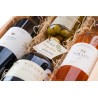 Coffret 2 Bouteilles de vin, 50 cl d'huile d'olive, 250 g d'olives |  Coffret vin et huile d'olive