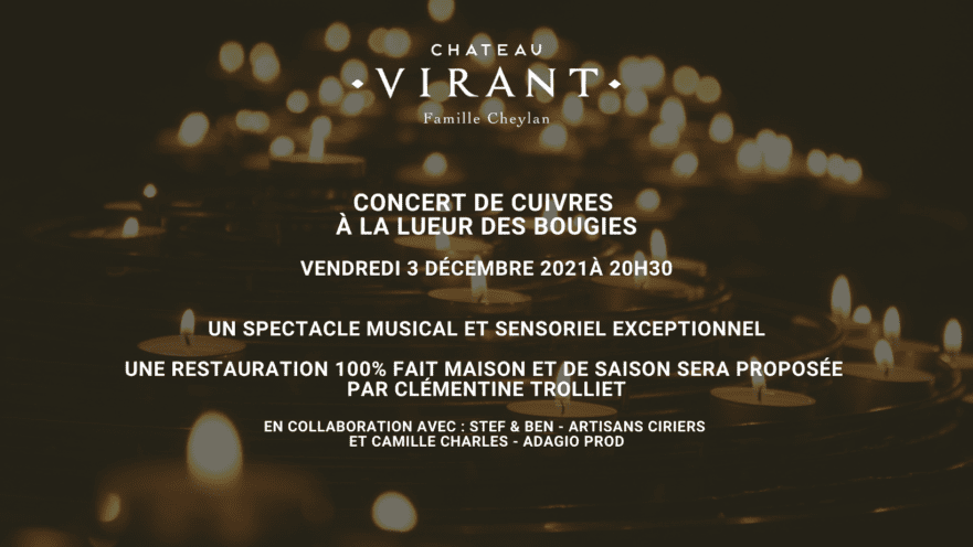 Concert cuivres et chandelles Château Virant