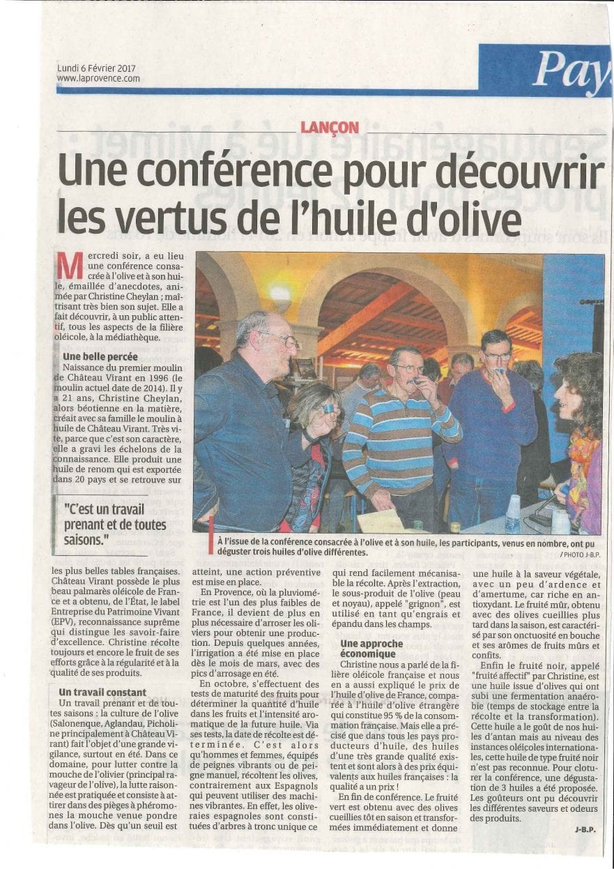 la provence article février 2017